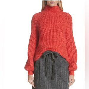 Ulla Johnson - Micha Puff Sleeve Alpaca Blend Turtleneck Sweater Sz M